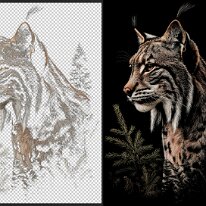 DTF1 Plik do druku na czarne tło.