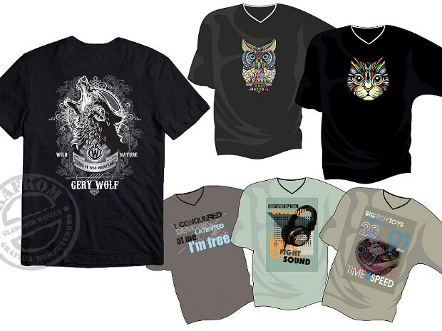 Wzory do sitodruku Przygotowujemy wzory do sitodruku. Ozdobne, firmowe, okazjonale. Rozbarwienia spoot, cmyk.